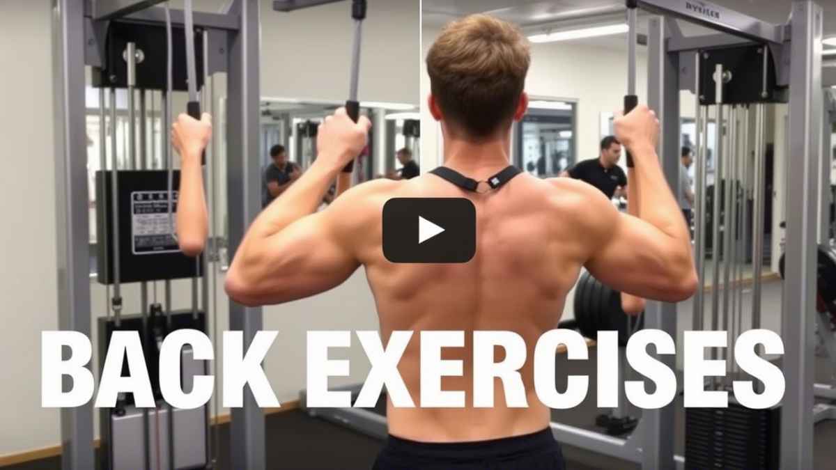 back exercises on cables