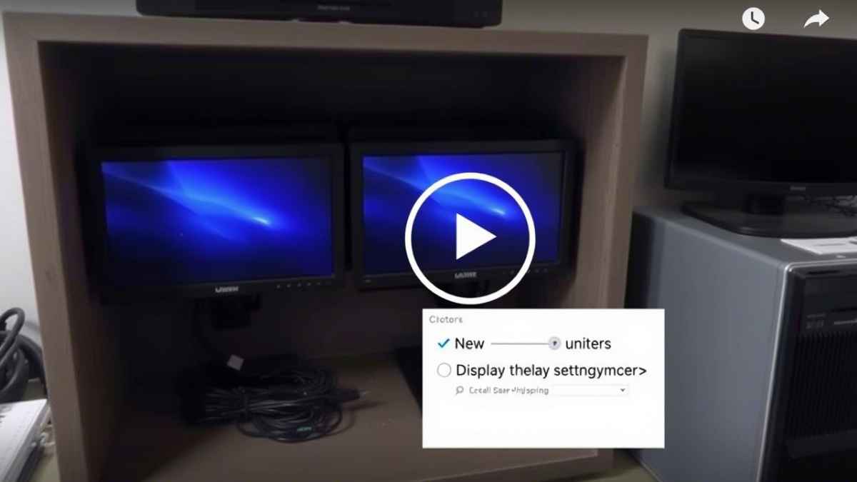 display settings dont show monitors in box