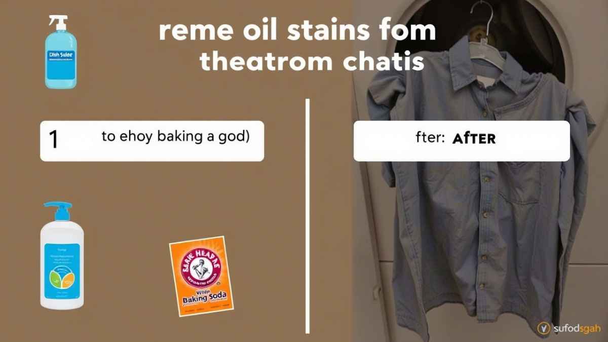 how can we remove oil stains from clothes