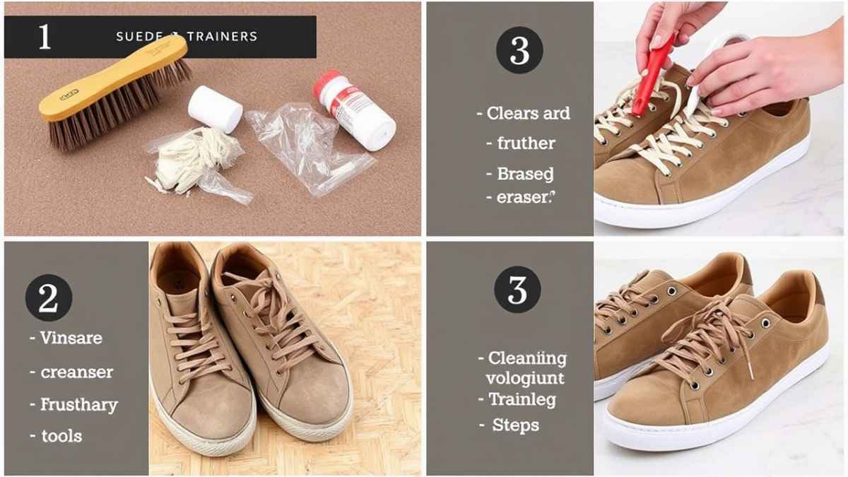 how to clean suede trainers