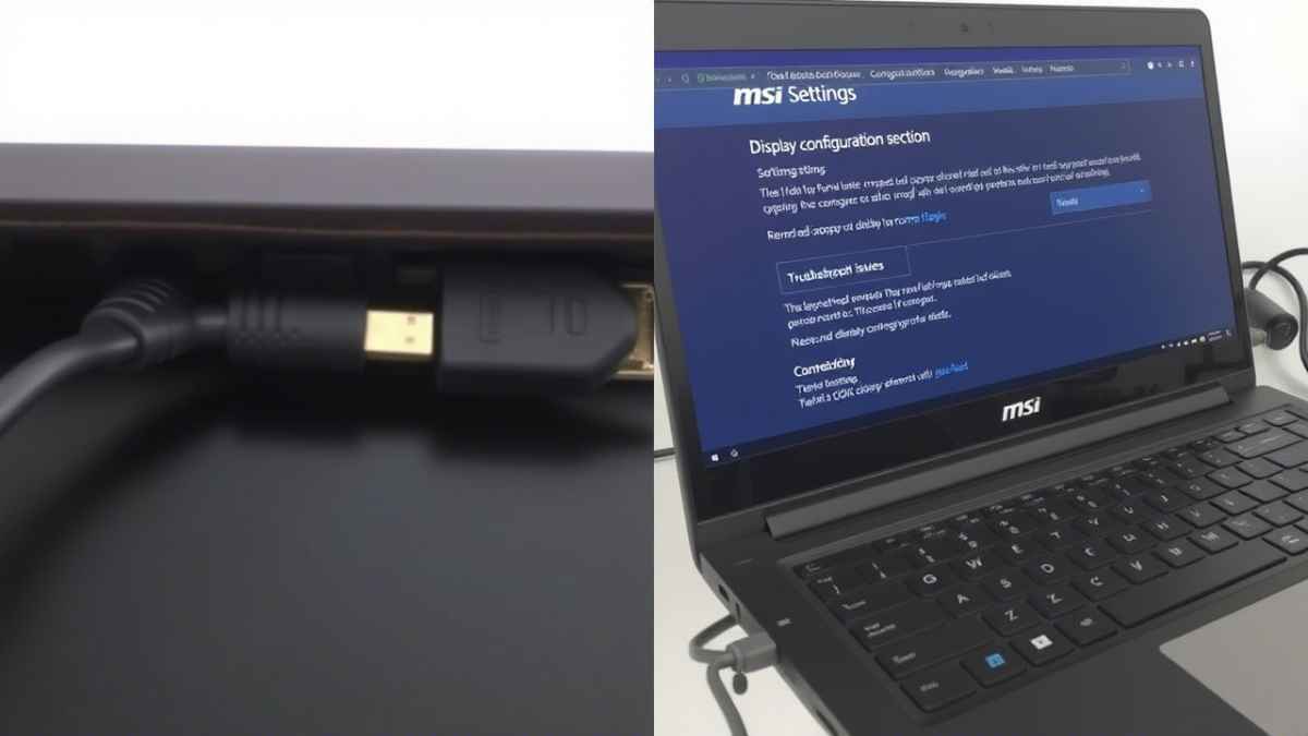 my msi is not connecting with hdmi