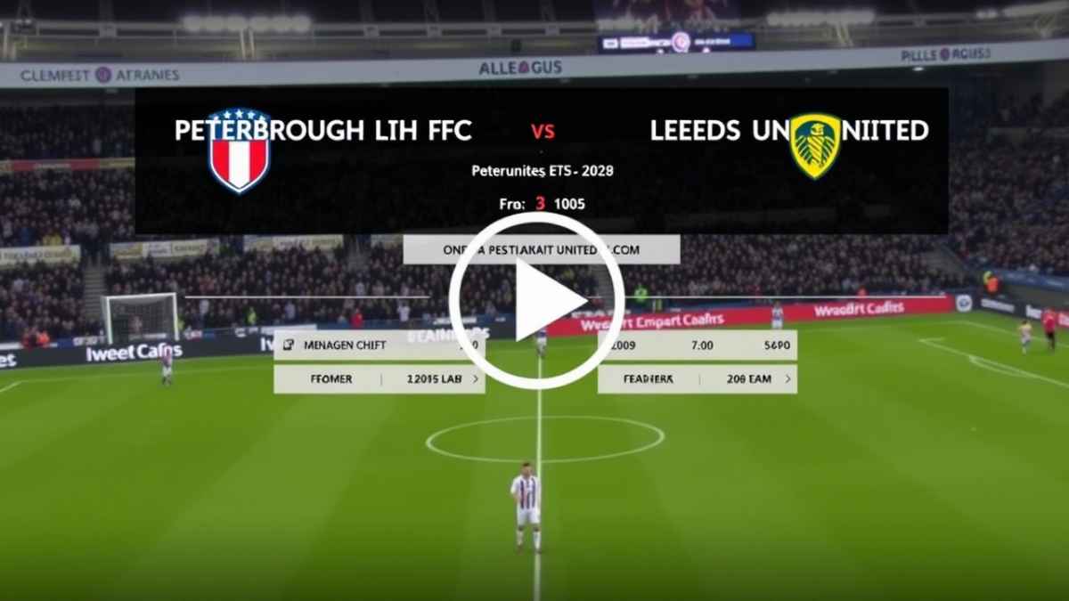 peterborough united fc vs leeds united timeline