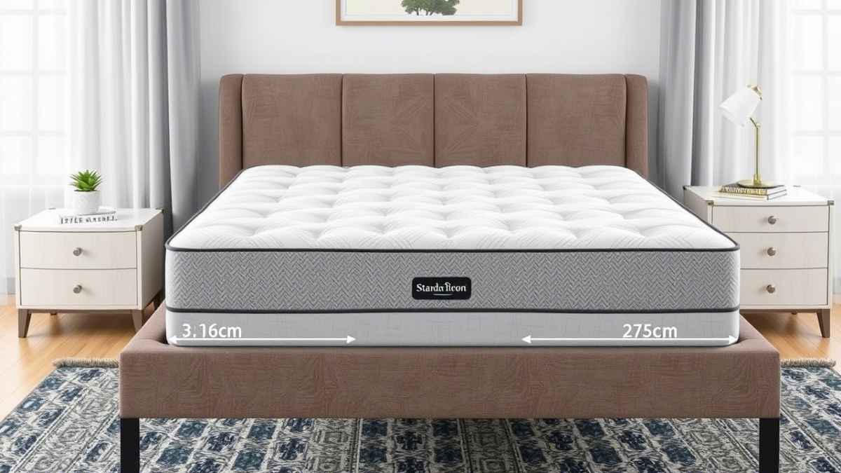 size of double bed mattress