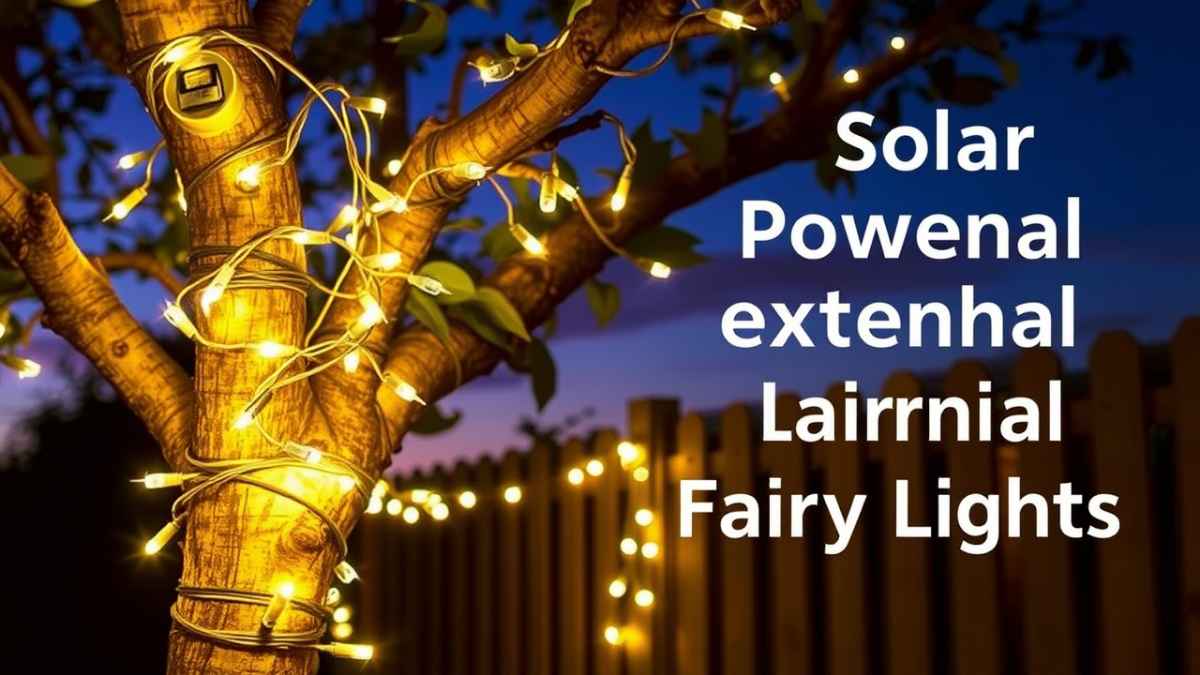 solar powered external fairy lights