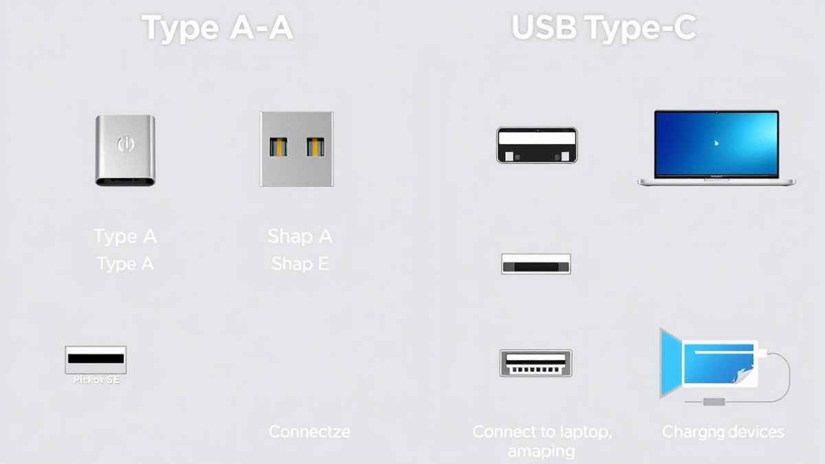 usb type a usb type c