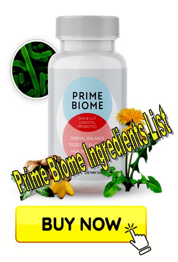 Prime Biome ingredients list